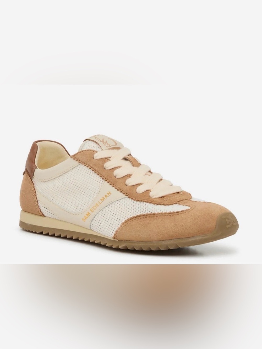 Sam Edelman Signature Collection Isa Mesh and Suede Leather Sneaker